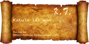 Katula Tímea névjegykártya